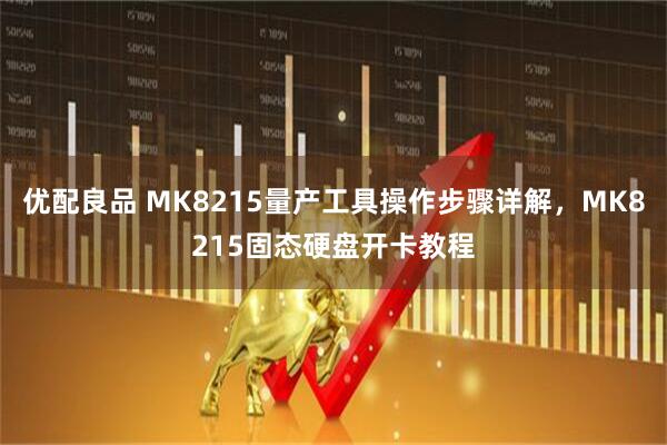 优配良品 MK8215量产工具操作步骤详解，MK8215固态硬盘开卡教程